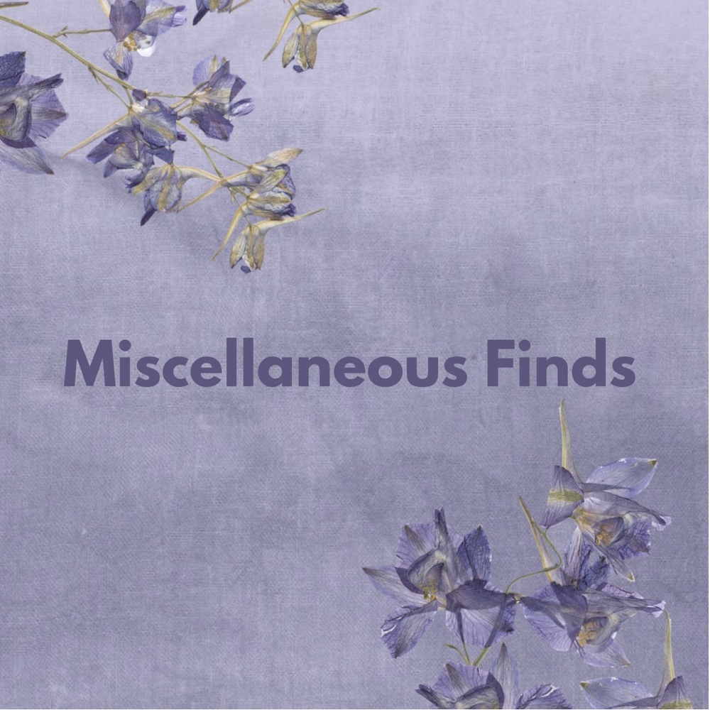 Miscellaneous Items